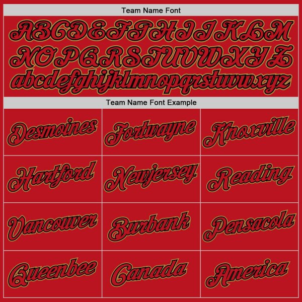 Custom Red Red-Black Authentic Baseball Jersey