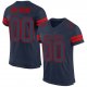Custom Navy Navy-Red Mesh Authentic Football Jersey
