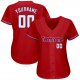 Custom Red White-Royal Authentic Baseball Jersey